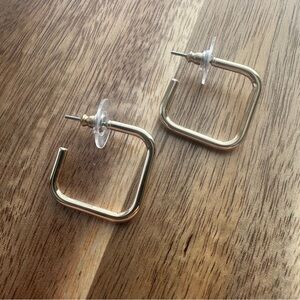 LOFT 💛 Gold Square Hoop Earrings